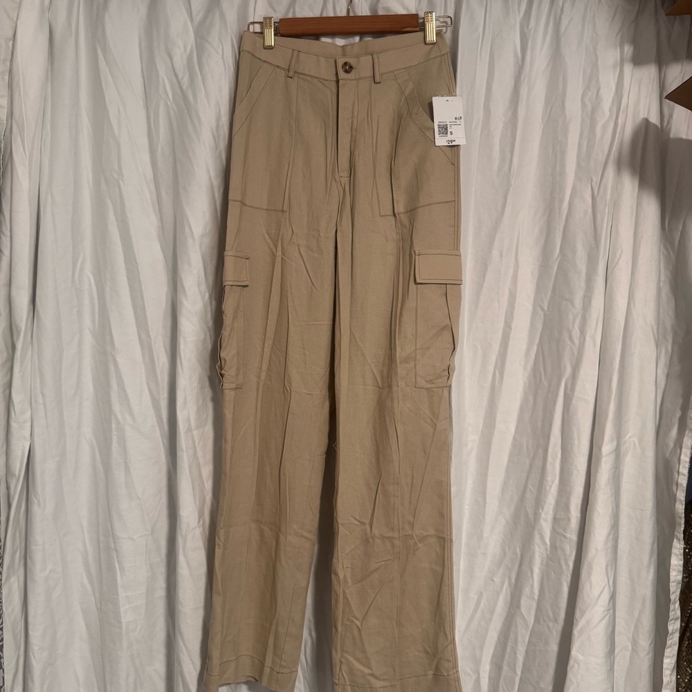 Forever 21 Tan Trousers Relaxed Fit